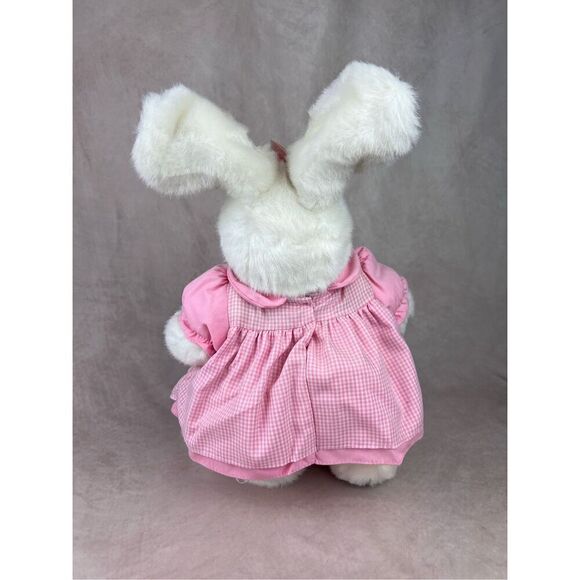 1992 Robert Raikes Bears Easter Bunny Rabbit Doll PAULETTE Wooden Face 13" - Picture 4 of 8